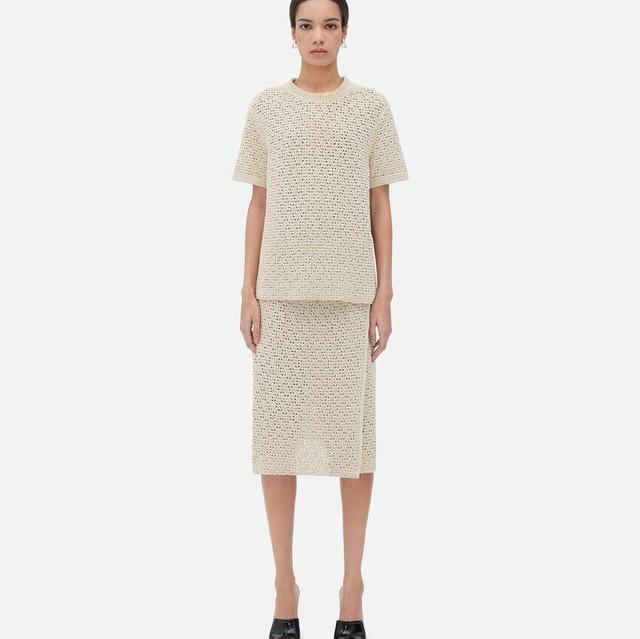Cotton Crochet T-Shirt