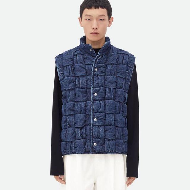 Intrecciato Denim Gilet