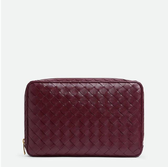 Large Intrecciato Zippered Pouch