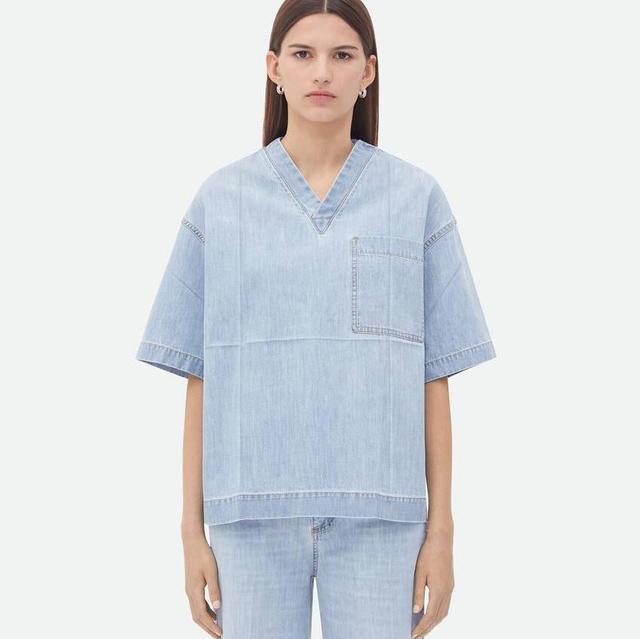 Light Bleached Denim T-Shirt
