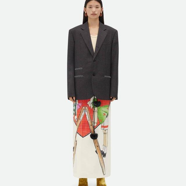 Prince of Wales Wool Jacket With Label