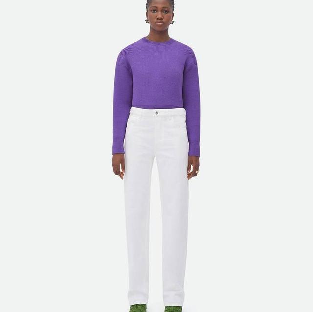 White Boyfriend Fit Denim
