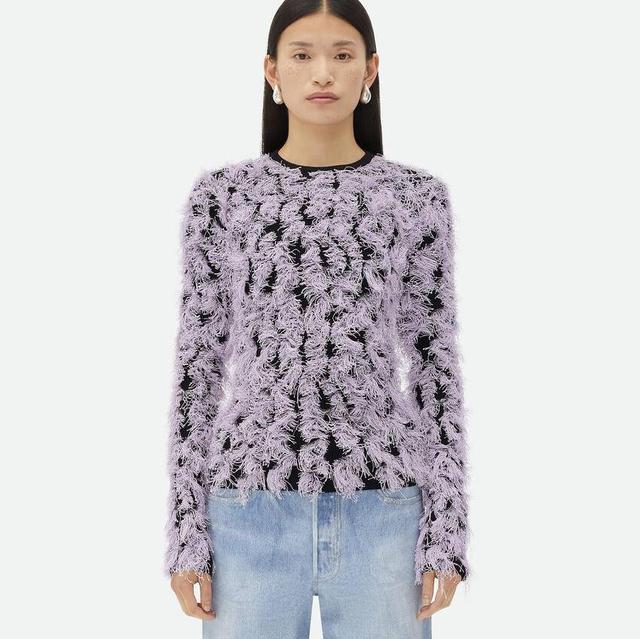Wool Fringed Sweater
