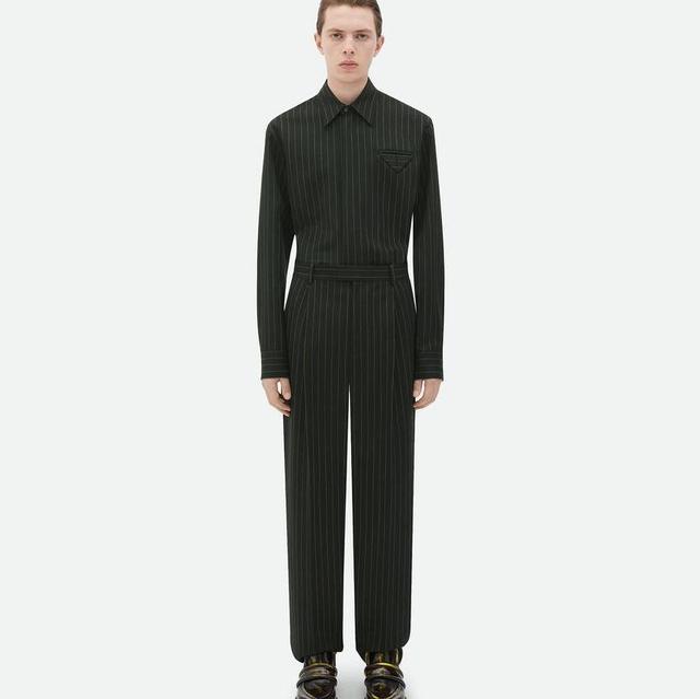 Wool Pinstripe Shirt