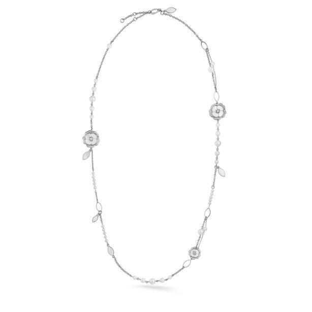bouton de camélia long necklace