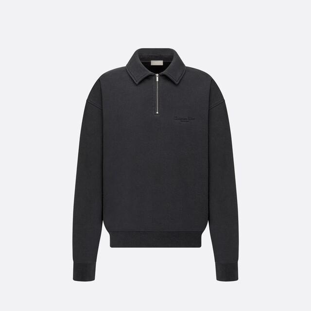 Christian Dior Couture Half-Zip Sweatshirt, Oversized Fit