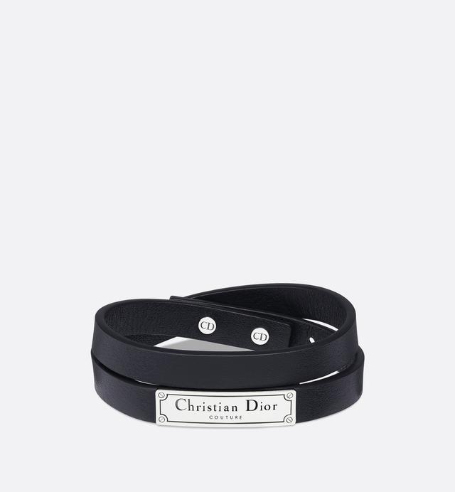 Christian Dior Couture Leather Double Bracelet