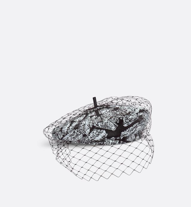 Dior Arty Plan De Paris Beret With Veil