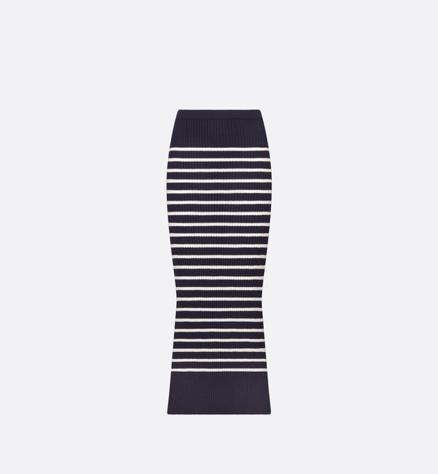 Dior Marinière Mid-Length Skirt