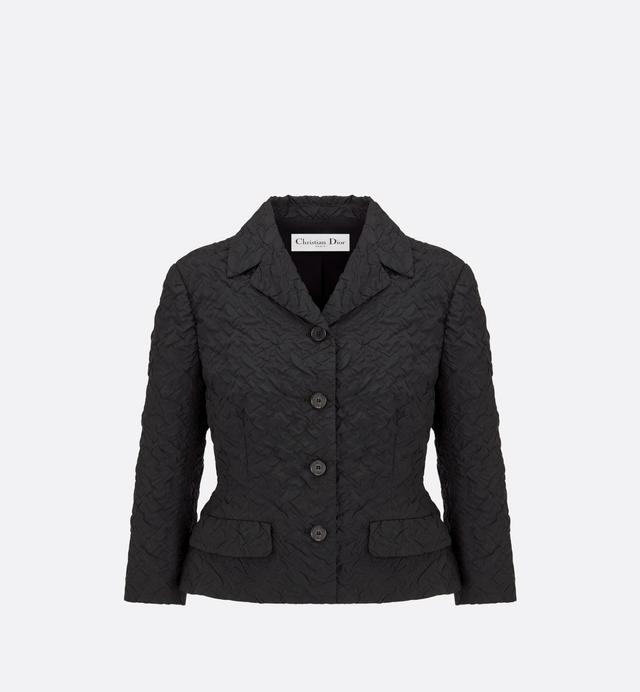 Fitted Jacket With Three-Quarter Sleeves