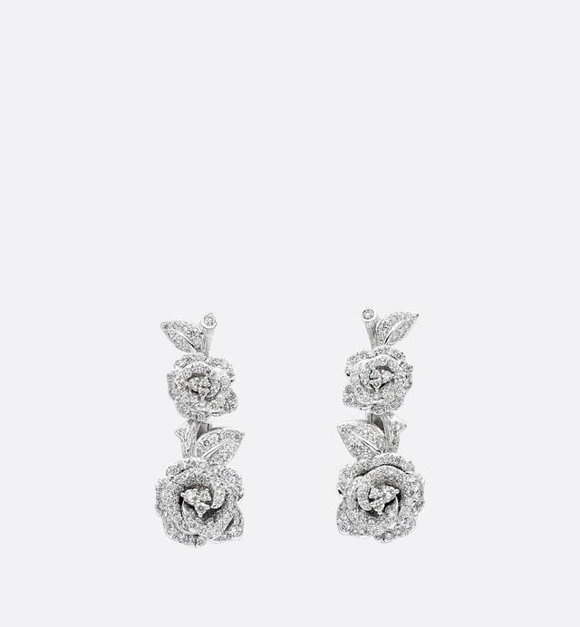Large Rose Dior Bagatelle Earrings