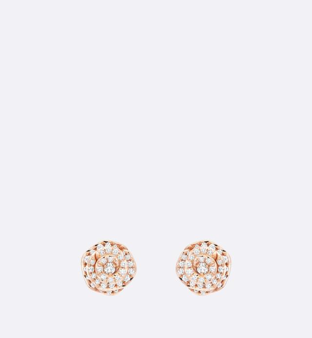 Large Rose Dior Couture Earrings