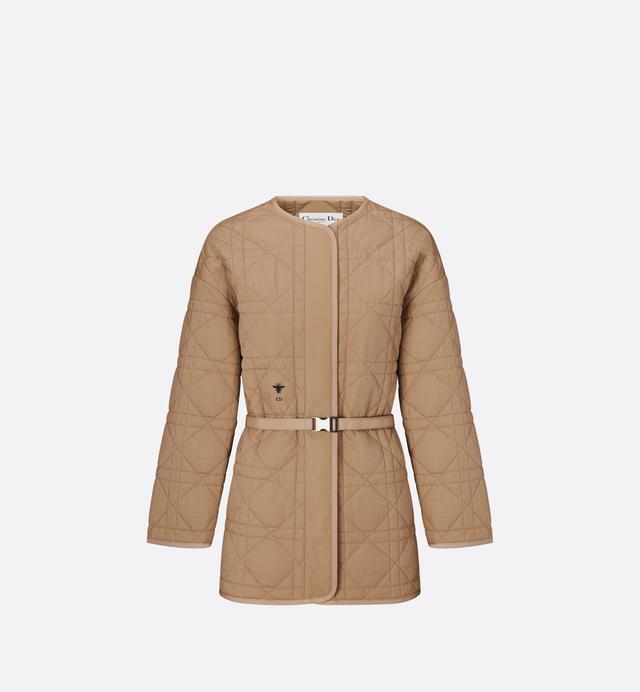 Macrocannage Belted Peacoat