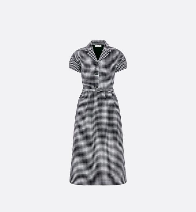 Regular-Fit Mid-Length Dress With Puff Sleeves