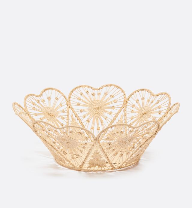 Set of Two Baskets With Heart Motif