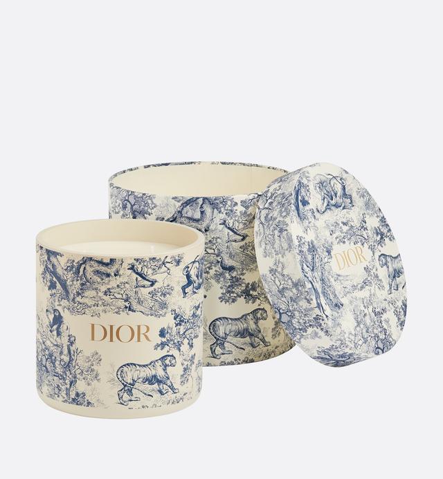 Small Toile De Jouy Candle