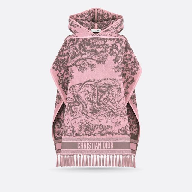 Toile De Jouy Sauvage Hooded Poncho
