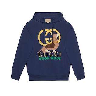 'Gucci Woof Woof' Print Sweatshirt