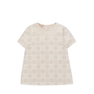 Baby Double G Geometric Denim Dress