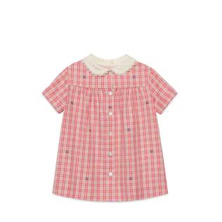 Baby Gg Check Cotton Dress