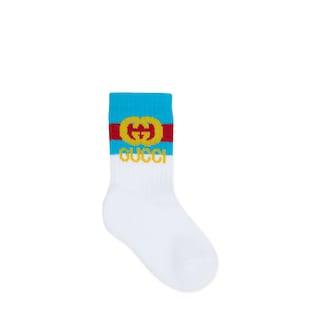 Baby Interlocking G Cotton Socks
