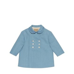 Baby Cotton Linen Coat With Embroidery