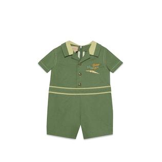 Baby Cotton Overall With Embroidery