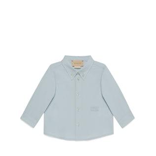Baby Cotton Shirt With Embroidery