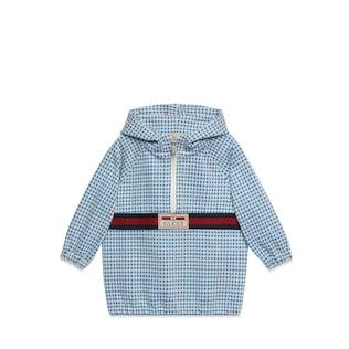Baby Gingham Jersey Jacket With Web