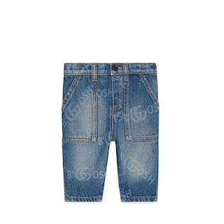 Baby Printed Denim Pant