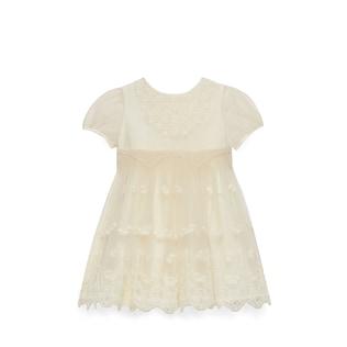 Baby Tulle Dress With Embroidery