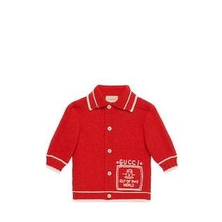 Baby Wool Cardigan With Embroidery