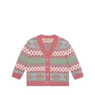 Baby Wool Jacquard Cardigan