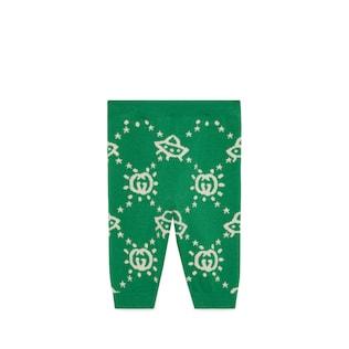 Baby Wool Pant With Intarsia