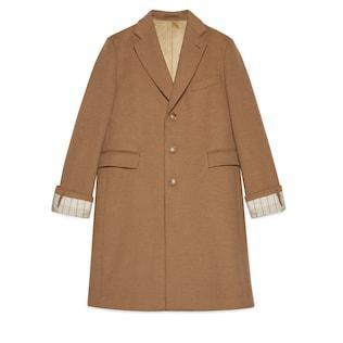 Camelhair Coat With Gucci Cities Label