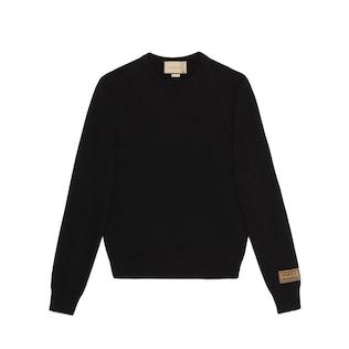 Cashmere Sweater With Gucci Patch