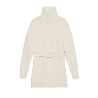 Cashmere Wool Top With Patch