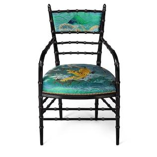 Chiavari Tiger Jacquard Chair With Arm Rest