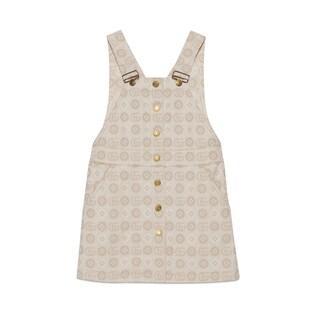 Children's Double G Cotton Overall Dress