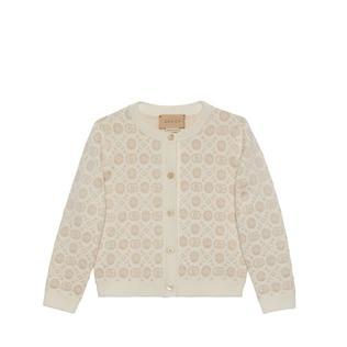 Children's Double G Wool Cardigan