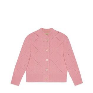 Children's Gg Wool Cardigan