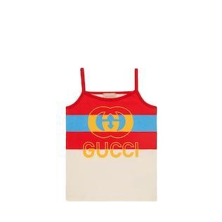 Children's Interlocking G Print Top