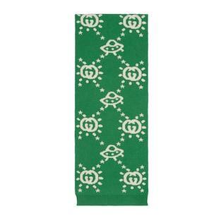 Children's Interlocking G Wool Scarf