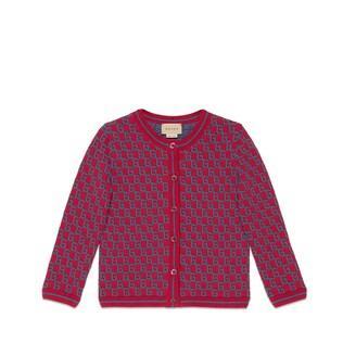 Children's Square G Cotton Cardigan