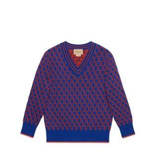 Children's Square G Cotton Sweater
