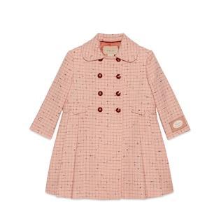 Children's Check Damier Coat