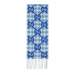 Children's Check Wool Scarf