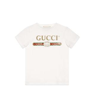 Children's Cotton T-Shirt With Gucci Logo