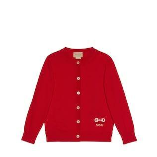 Children's Cotton Cardigan With Horsebit