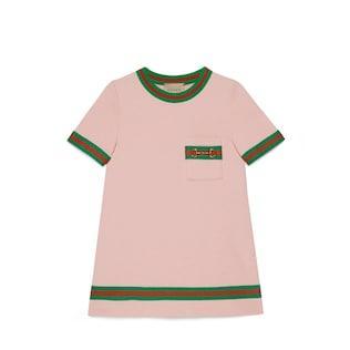 Children's Cotton Jersey Dress With Horsebit
